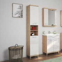 Ormar 33x180 cm 2V hrast sonoma/bijela SENEX CETINA 