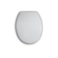 Daska za WC &scaron;koljku tvrda bijela 2,00 kg Madrid SOFTCLOSE inox top fix 