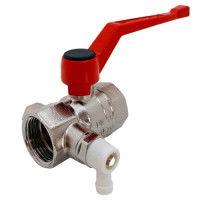 Ventil kuglasti 1/2" s ispusnom slavinom KOVINA  1241601 MULTIPORT