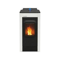 Kamin na pelet ELEGANCE bijeli THERMOFLUX