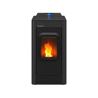 Kamin na pelet ELEGANCE kW crni THERMOFLUX