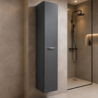 Ormar 35x180 cm 2V onix siva srebrene ručkice ARDEA AQUAESTIL 