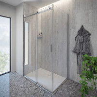 Vrata za tu&scaron; kabinu ARTEGO D 120 h-200 lijeva (prozirno staklo,silver profil) sa Soft Close sustavom&nbsp;AQUAESTIL 