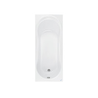 Kada pravokutna anatomska bijela PVC 130x70 cm LILIUM 