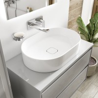 Umivaonik nadgradni 60X40 cm bijeli ovalni IDEAL STANDARD STRADA (T298101) bez preljeva