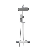 Dual shower sistem termostatski chrome/bijeli sa izljevom ROCCO (88403-11) (DIZ)