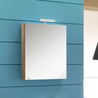 Ormarić viseći s ogledalom i LED rasvjetom 55cm nabucco oak KORA FA (29255-52-RNNX)