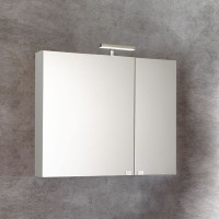 Ormarić viseći s ogledalom i LED rasvjetom 80cm ash wood KORA FA (28281-52-BF)