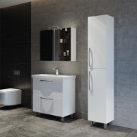 Baza stojeća 80 cm sa umivaonikom bijela sjaj/bijela sjaj Sena Armal