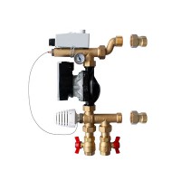 Regulacijska grupa za podno grijanje TO 101 G1" (miješajući set za podno grijanje sa elektronskom pumpom (Wilo PARA 15-130/6-43/SC) + 2x holenderski priključak G1"-R1" HERZ (1732006)