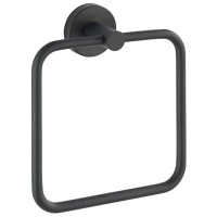 Držač ručnika 16x18cm nehrđajući čelik mat WENKO Bosio Black (24239100)
