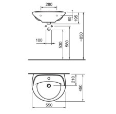 Tehnička skica 50 cm
