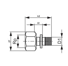 Prijelazna spojnica 16-1/2 unutarnji navoj TECEFLEX